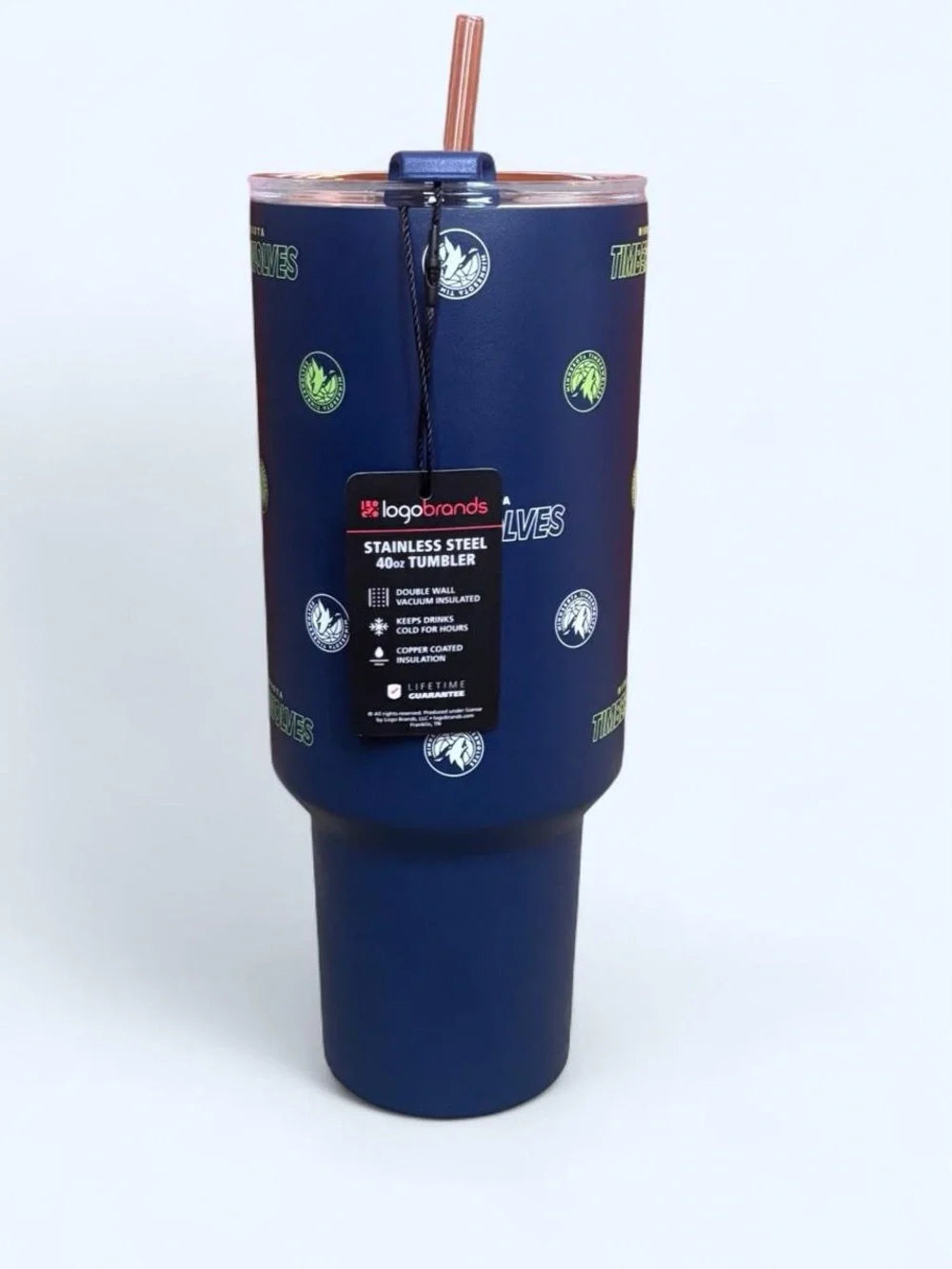 Timberwolves Stainless Steel 40oz Tumbler